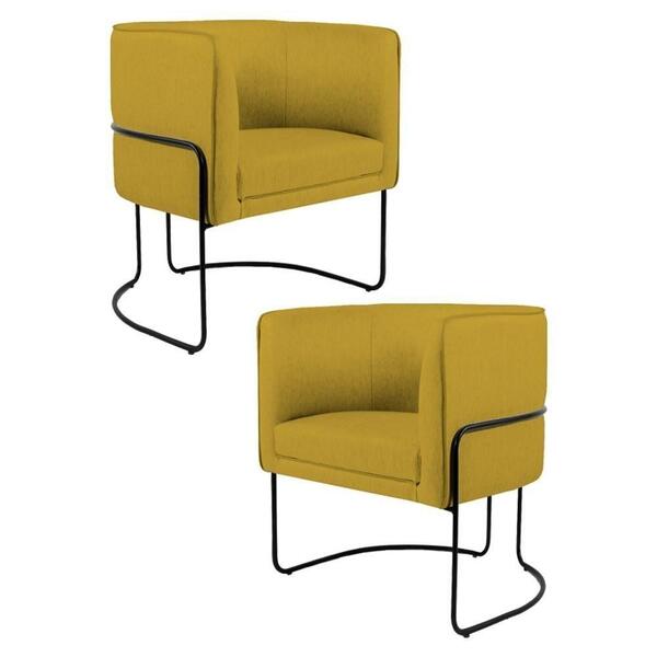 Kit 2 Poltronas Decorativas Base Aço Betina B-279 Veludo Most