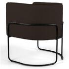 Kit 2 Poltronas Decorativas Base Aço Betina C-34 Corano Marro