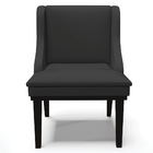 Kit 2 Poltronas Decorativas Base Fixa De Madeira Firenze Pu P