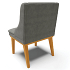 Kit 2 Poltronas Decorativas Base Fixa De Madeira Firenze Sued