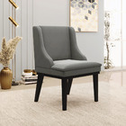 Kit 2 Poltronas Decorativas Base Fixa De Madeira Firenze Sued