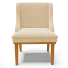 Kit 2 Poltronas Decorativas Base Fixa De Madeira Firenze Sued