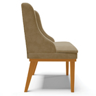 Kit 2 Poltronas Decorativas Base Fixa De Madeira Firenze Sued