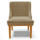 Kit 2 Poltronas Decorativas Base Fixa De Madeira Firenze Sued