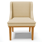 Kit 2 Poltronas Decorativas Base Fixa De Madeira Firenze Velu