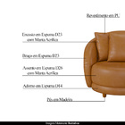 Kit 2 Poltronas Decorativas Base Fixa Galáxia Com Almofadas P