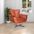 Kit 2 Poltronas Decorativas Base Giratória Cromada Charger Pu