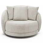 Kit 2 Poltronas Decorativas Base Giratória Galáxia Com Almofa