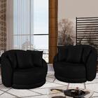 Kit 2 Poltronas Decorativas Base Giratoria Maly Corano Moll