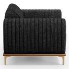 Kit 2 Poltronas Decorativas Base Gold Molino D06 Linho D-465