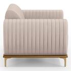 Kit 2 Poltronas Decorativas Base Gold Molino D06 Suede C-309