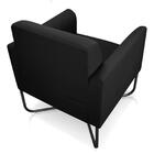 Kit 2 Poltronas Decorativas Base Industrial X Preta Maressa S