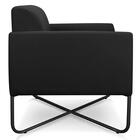 Kit 2 Poltronas Decorativas Base Industrial X Preta Maressa S