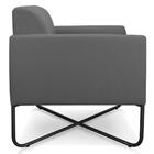 Kit 2 Poltronas Decorativas Base Industrial X Preta Maressa S