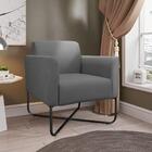 Kit 2 Poltronas Decorativas Base Industrial X Preta Maressa S