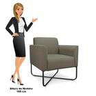 Kit 2 Poltronas Decorativas Base Industrial X Preta Maressa S