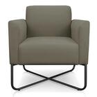 Kit 2 Poltronas Decorativas Base Industrial X Preta Maressa S