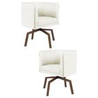 Kit 2 Poltronas Decorativas Base Ka Madeira Betina B-309 Velu