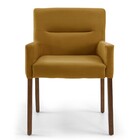 Kit 2 Poltronas Decorativas Base Madeira Angel Veludo C-260 M