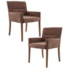 Kit 2 Poltronas Decorativas Base Madeira Angel Veludo C-276 F