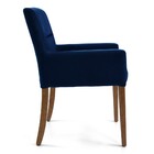 Kit 2 Poltronas Decorativas Base Madeira Angel Veludo C-304 A