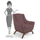 Kit 2 Poltronas Decorativas Base Manu Madeira Juliet B-305 Ve