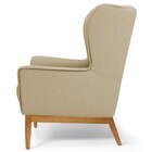 Kit 2 Poltronas Decorativas Base Manu Madeira Milena C-129 Li