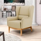 Kit 2 Poltronas Decorativas Base Manu Madeira Milena C-129 Li