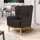 Kit 2 Poltronas Decorativas Base Manu Madeira Milena C-34 Sin