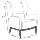 Kit 2 Poltronas Decorativas Base Manu Madeira Milena C-34 Sin