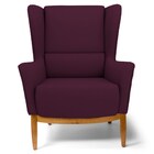 Kit 2 Poltronas Decorativas Base Manu Madeira Milena Veludo C