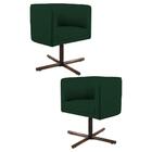 Kit 2 Poltronas Decorativas Base Xis Madeira Betina B-303 Vel