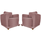 Kit 2 Poltronas Decorativas Bridge Para Sala Recepção Escritó