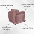 Kit 2 Poltronas Decorativas Bridge Para Sala Recepção Escritó