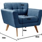 Kit 2 Poltronas Decorativas Bruna Sala De Estar Quarto Recepç