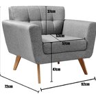 Kit 2 Poltronas Decorativas Bruna Sala De Estar Quarto Recepç