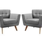 Kit 2 Poltronas Decorativas Bruna Sala De Estar Quarto Recepç