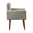 Kit 2 Poltronas Decorativas - Cadeiras  Nina Veludo Chocolate