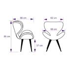 Kit 2 Poltronas Decorativas Cadeiras Egg Amarela Com Base Fix