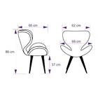 Kit 2 Poltronas Decorativas Cadeiras Egg Com Capitonê Bordô B