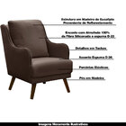 Kit 2 Poltronas Decorativas Catar Com Tachas Suede Marrom G33