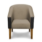 Kit 2 Poltronas Decorativas Cecília Linho Castor E Courissimo