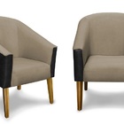 Kit 2 Poltronas Decorativas Cecília Linho Castor E Courissimo