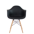 Kit 2 Poltronas Decorativas Charles Eames Eiffel 132pp Preta