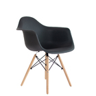 Kit 2 Poltronas Decorativas Charles Eames Eiffel 132pp Preta