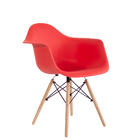 Kit 2 Poltronas Decorativas Charles Eames Eiffel 132pp Vermel