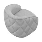 Kit 2 Poltronas Decorativas Clarke Veludo Cinza Claro G45 - G