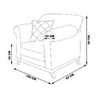 Kit 2 Poltronas Decorativas Com 2 Almofadas Armstrong Veludo