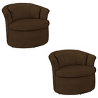 Kit 2 Poltronas Decorativas Com Sapata De Plástico Granada Ve