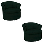 Kit 2 Poltronas Decorativas Com Sapata De Plástico Granada Ve